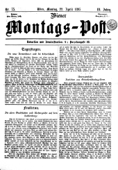 Wiener Montags-Post
