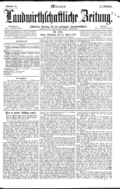 Wiener Landwirtschaftliche Zeitung