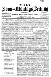 Wiener Sonn- und Montags-Zeitung