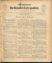 Oesterreichische Buchhändler-Correspondenz