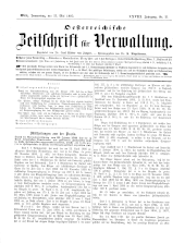 Österreichische Zeitschrift für Verwaltung