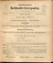 Oesterreichische Buchhändler-Correspondenz