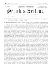 Allgemeine Österreichische Gerichtszeitung