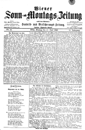 Wiener Sonn- und Montags-Zeitung