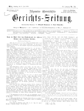 Allgemeine Österreichische Gerichtszeitung