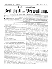 Österreichische Zeitschrift für Verwaltung