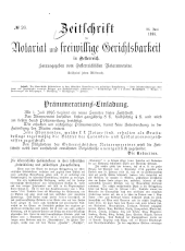 Zeitschrift für Notariat und freiwillige Gerichtsbarkeit in Österreich