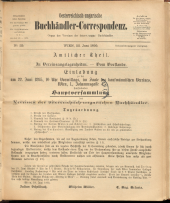 Oesterreichische Buchhändler-Correspondenz