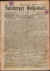 Salzburger Volksblatt: unabh. Tageszeitung f. Stadt u. Land Salzburg