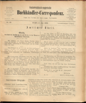 Oesterreichische Buchhändler-Correspondenz