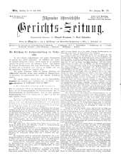 Allgemeine Österreichische Gerichtszeitung