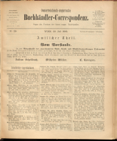 Oesterreichische Buchhändler-Correspondenz