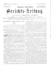 Allgemeine Österreichische Gerichtszeitung