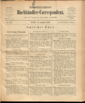 Oesterreichische Buchhändler-Correspondenz
