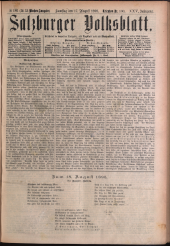 Salzburger Volksblatt: unabh. Tageszeitung f. Stadt u. Land Salzburg