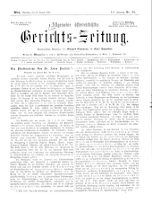 Allgemeine Österreichische Gerichtszeitung