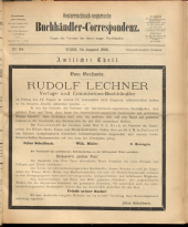 Oesterreichische Buchhändler-Correspondenz