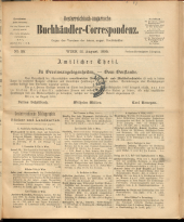 Oesterreichische Buchhändler-Correspondenz