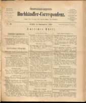 Oesterreichische Buchhändler-Correspondenz