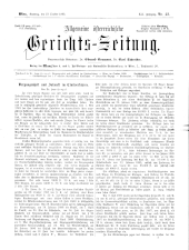 Allgemeine Österreichische Gerichtszeitung