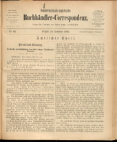 Oesterreichische Buchhändler-Correspondenz