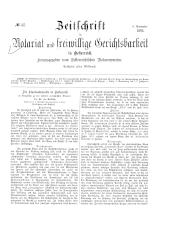 Zeitschrift für Notariat und freiwillige Gerichtsbarkeit in Österreich