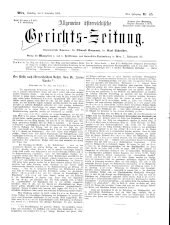 Allgemeine Österreichische Gerichtszeitung