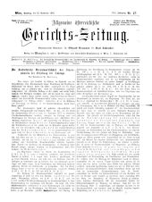 Allgemeine Österreichische Gerichtszeitung