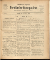 Oesterreichische Buchhändler-Correspondenz
