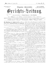 Allgemeine Österreichische Gerichtszeitung