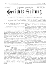 Allgemeine Österreichische Gerichtszeitung