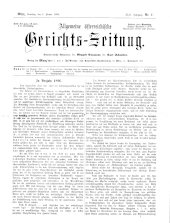 Allgemeine Österreichische Gerichtszeitung