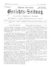 Allgemeine Österreichische Gerichtszeitung