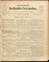 Oesterreichische Buchhändler-Correspondenz