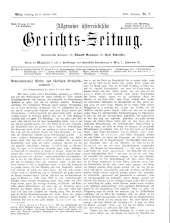 Allgemeine Österreichische Gerichtszeitung