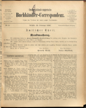 Oesterreichische Buchhändler-Correspondenz