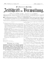 Österreichische Zeitschrift für Verwaltung