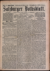 Salzburger Volksblatt: unabh. Tageszeitung f. Stadt u. Land Salzburg