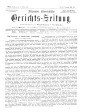 Allgemeine Österreichische Gerichtszeitung