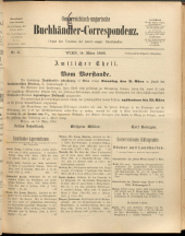 Oesterreichische Buchhändler-Correspondenz