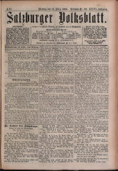 Salzburger Volksblatt: unabh. Tageszeitung f. Stadt u. Land Salzburg