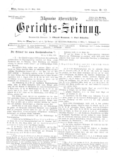 Allgemeine Österreichische Gerichtszeitung