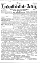 Wiener Landwirtschaftliche Zeitung
