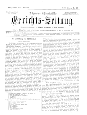 Allgemeine Österreichische Gerichtszeitung