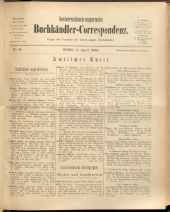 Oesterreichische Buchhändler-Correspondenz