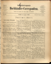 Oesterreichische Buchhändler-Correspondenz