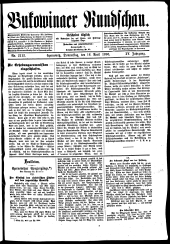 Bukowinaer Rundschau