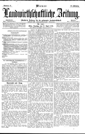 Wiener Landwirtschaftliche Zeitung