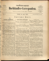 Oesterreichische Buchhändler-Correspondenz