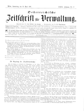 Österreichische Zeitschrift für Verwaltung